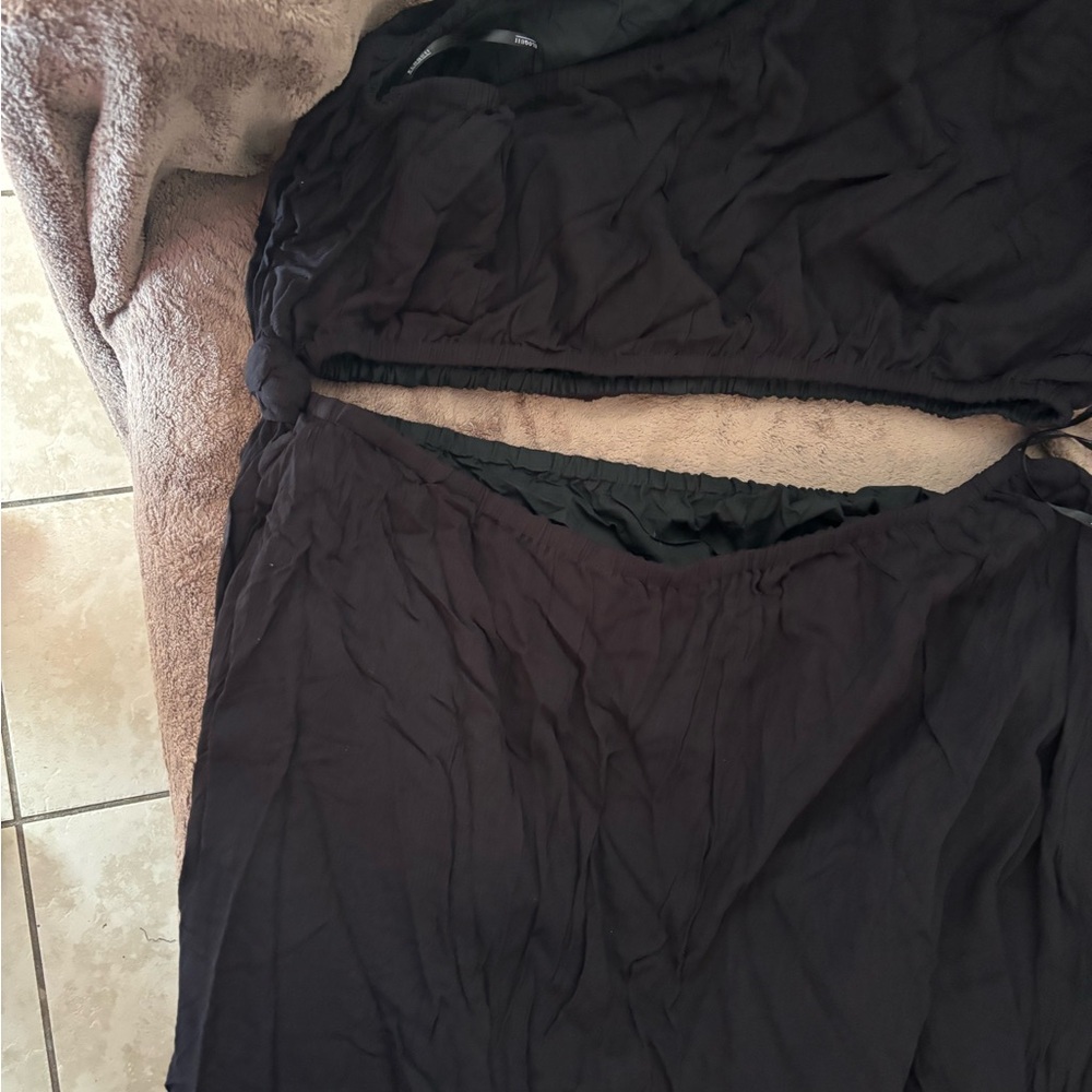 Asymmetrical bodice maxi dress